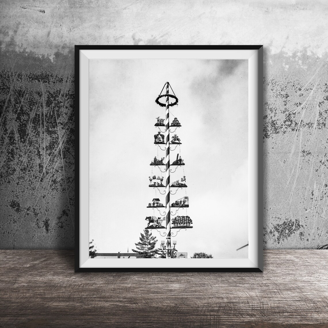 German Maypole, May Day Photography Print - Image 2