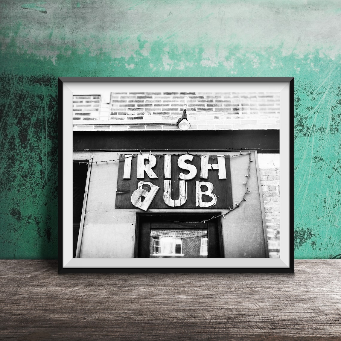 Irish Pub Sign, Modern Beer Bar Art Print