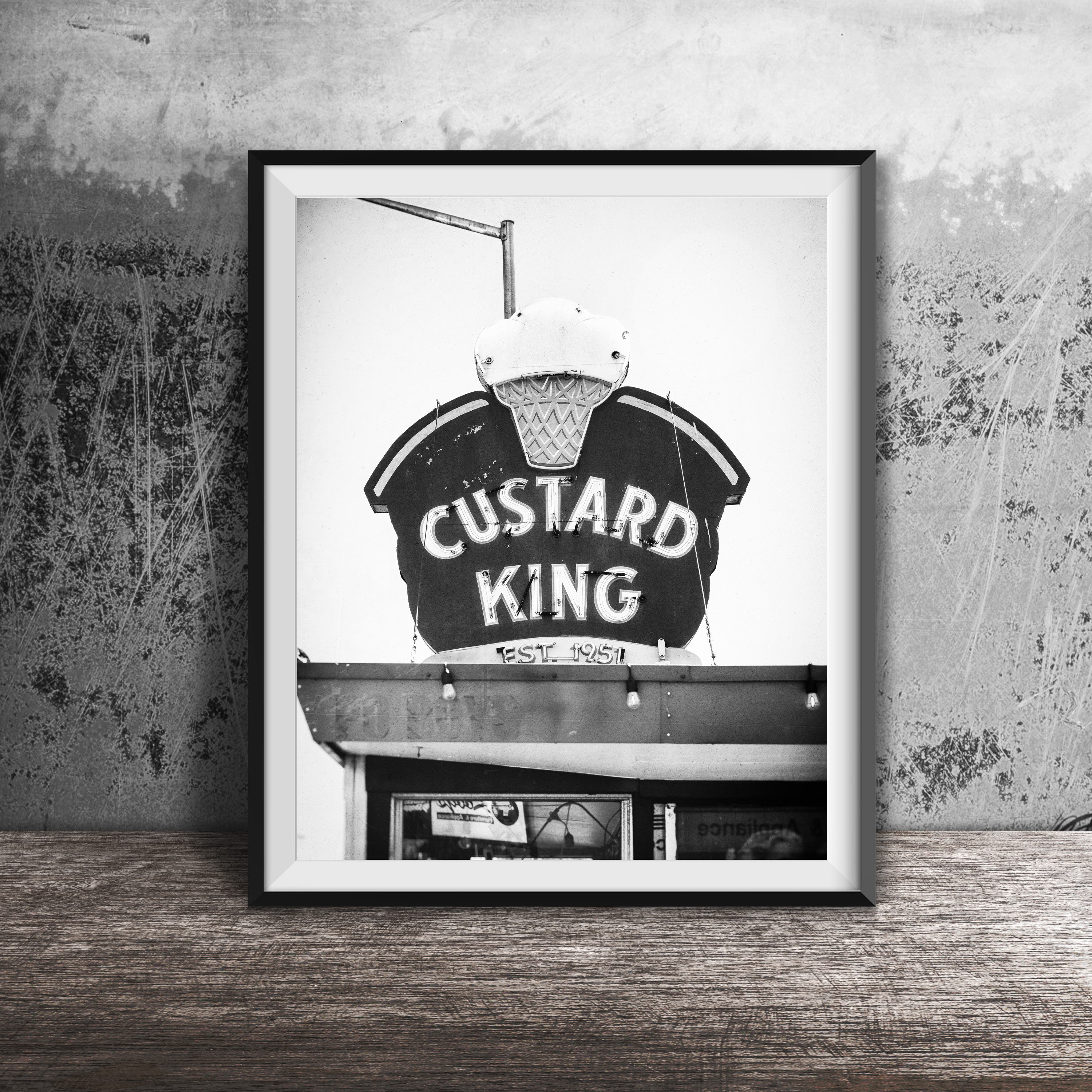 Custard King Astoria, Oregon Travel Poster Print - Image 2