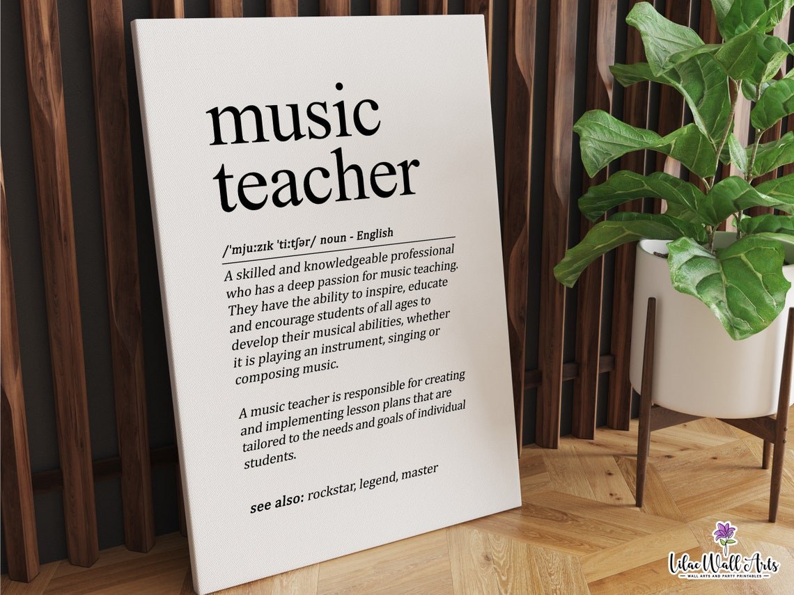 Music Teacher Gifts Vocal Teacher In My Teacher Era Musician Gifts Best Music Teacher Sign Music Gift Music Teacher Print Choir Teacher