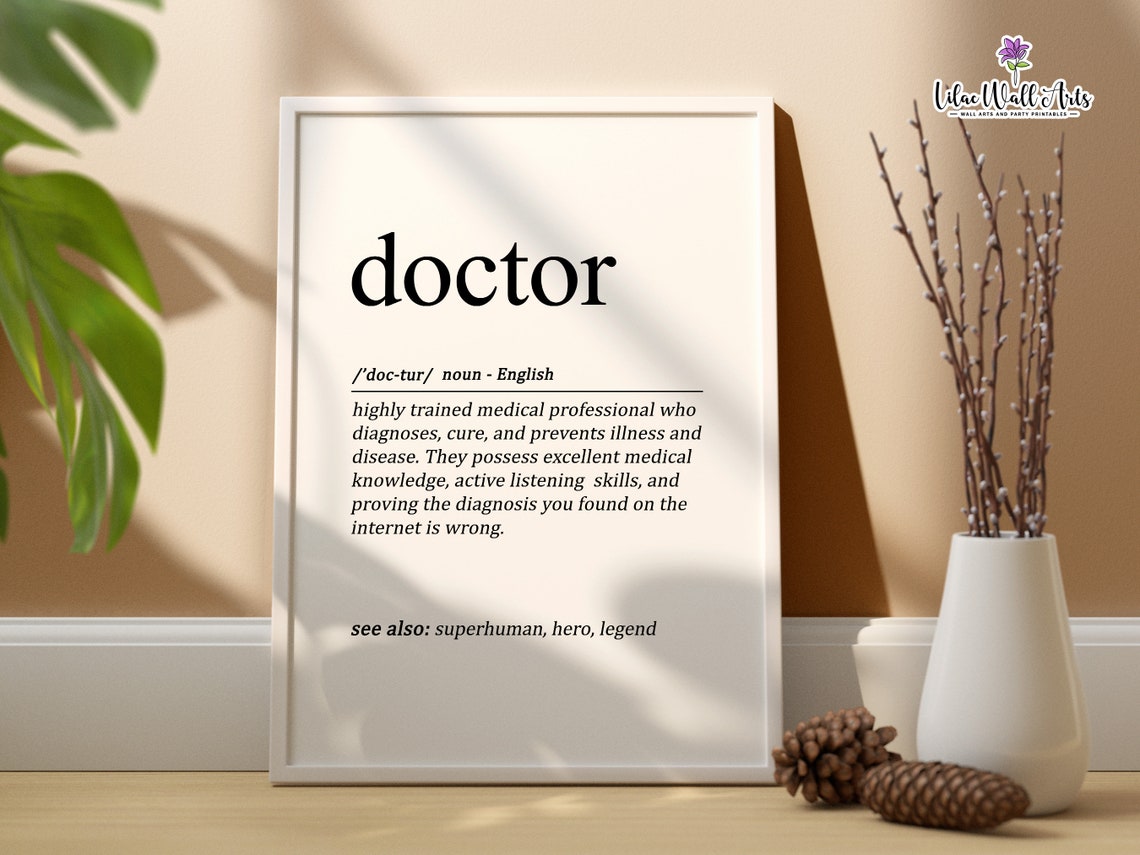 Doctor Wall Dcor Family Doctor Gift For Doctor Thank You Doctor Wall Art Doctor Office Medicine Wall Art Medical Gifts Doctor