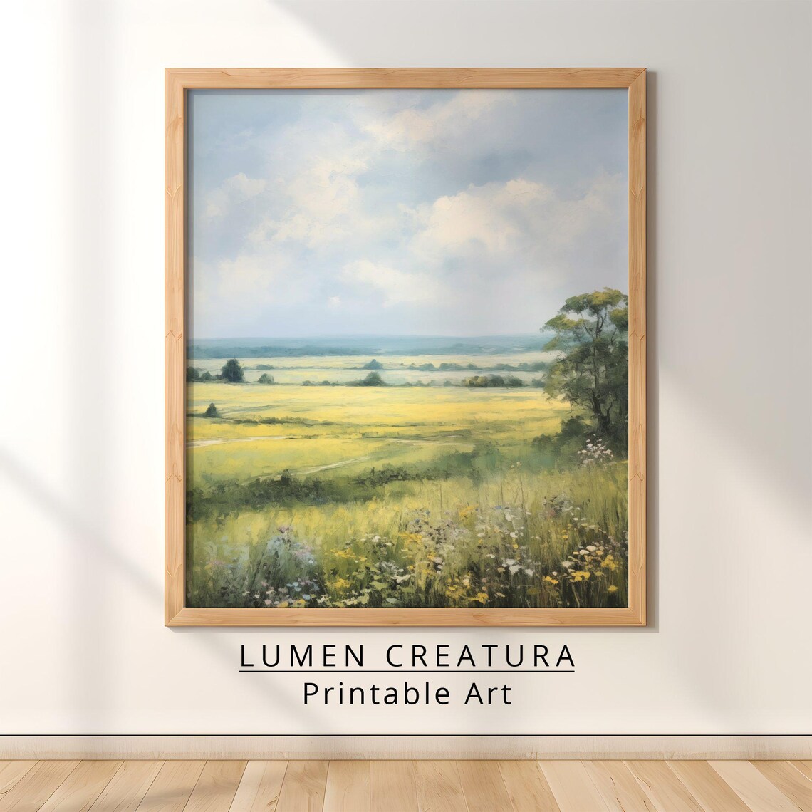 Countryside Painting Landscape, Vintage Art Print - Image 2