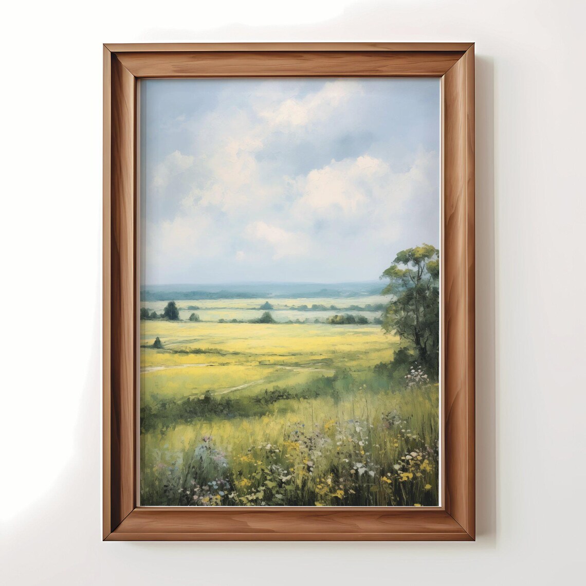 Countryside Painting Landscape, Vintage Art Print - Image 3