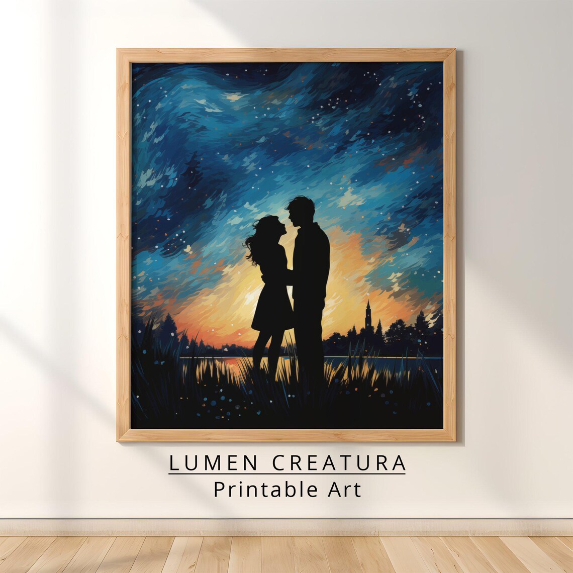 Cute Couples Valentines Day Wall Art, Romantic Decor - Image 4