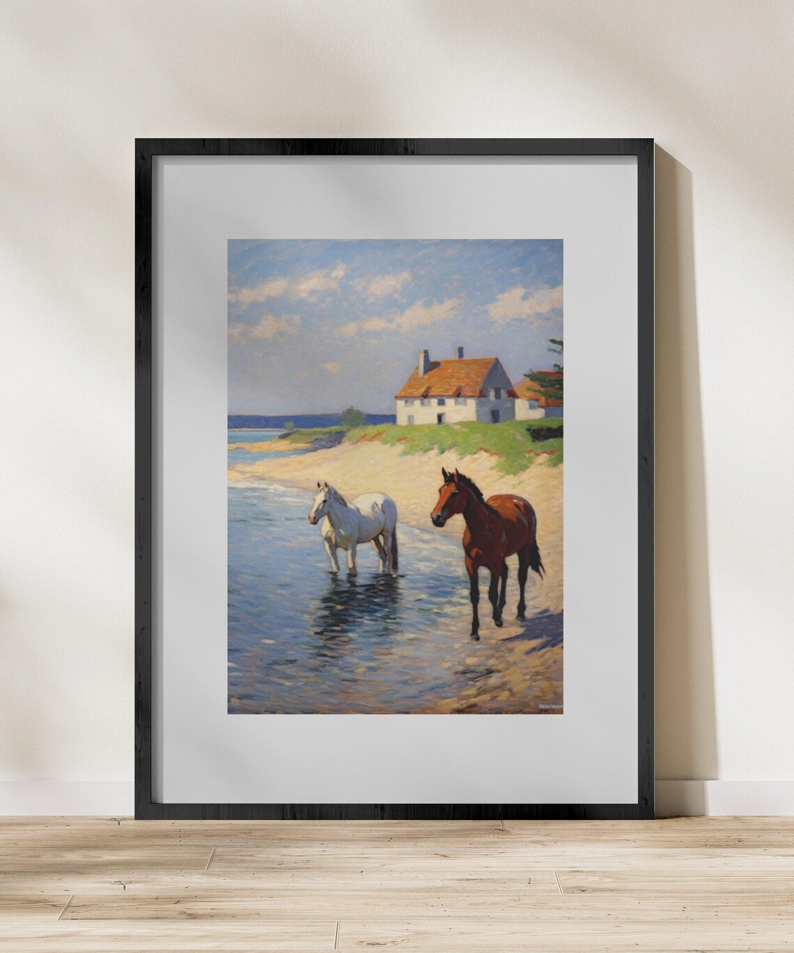 Horses Decor, Farmhouse Vintage Art Print - Image 2