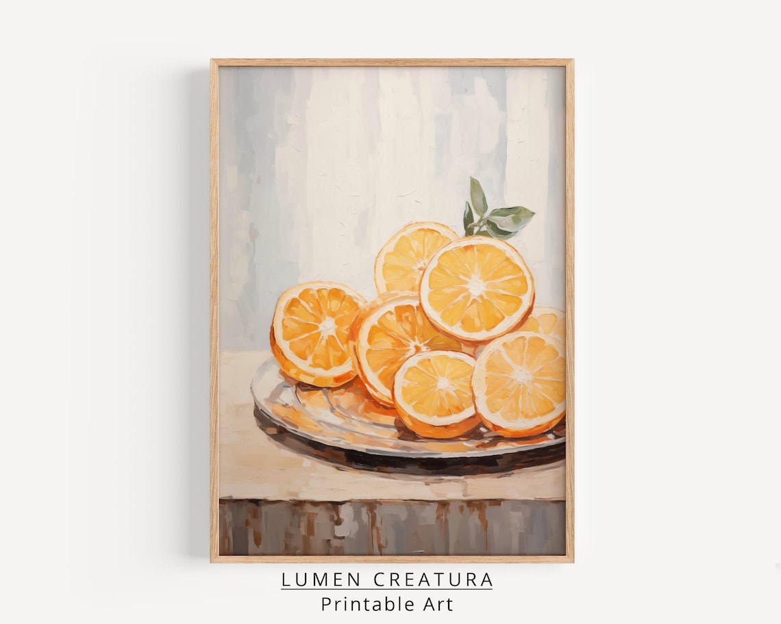 Orange Slices Farmhouse Vintage Art Print - Image 4