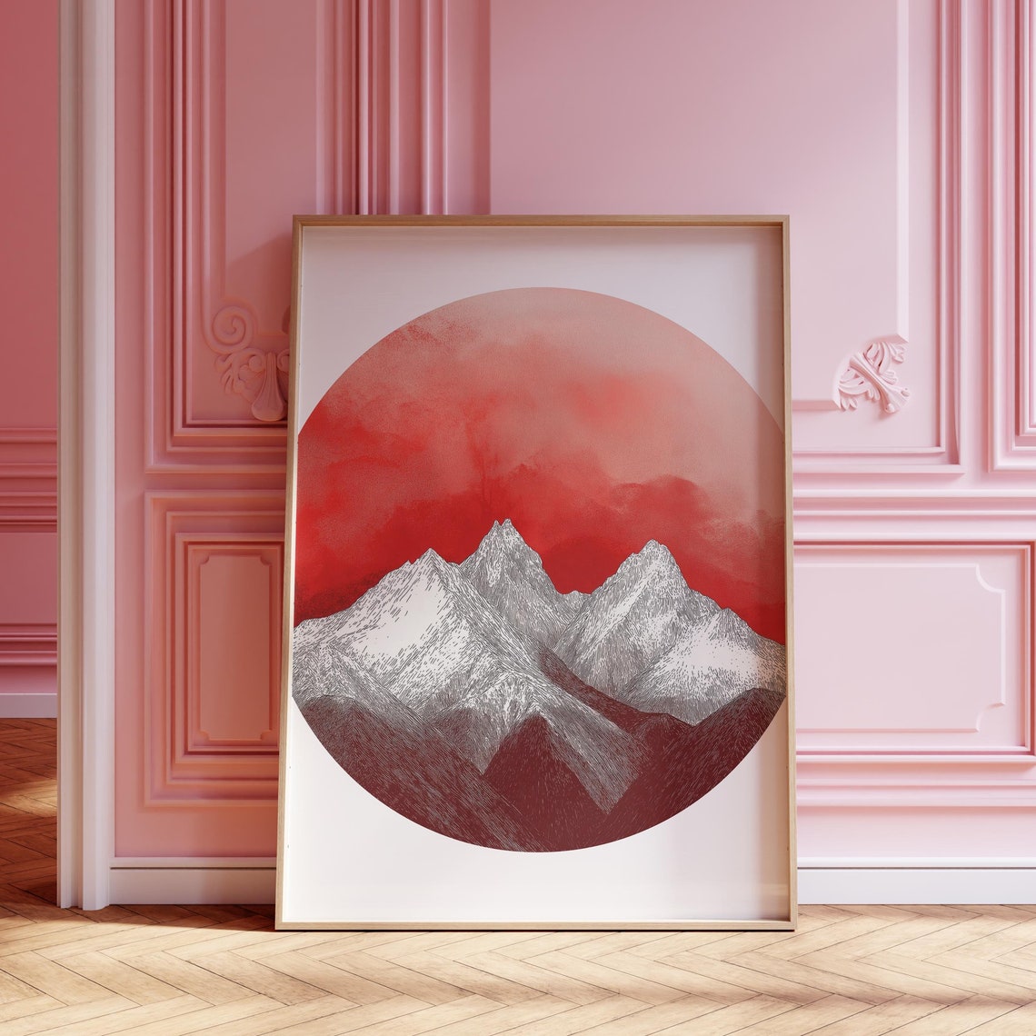 Modern Landscape Painting, Mountain Art