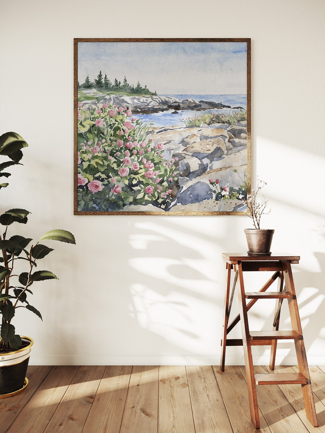 Blueberry Hill Watercolor Art Print, Schoodic Point - Image 5