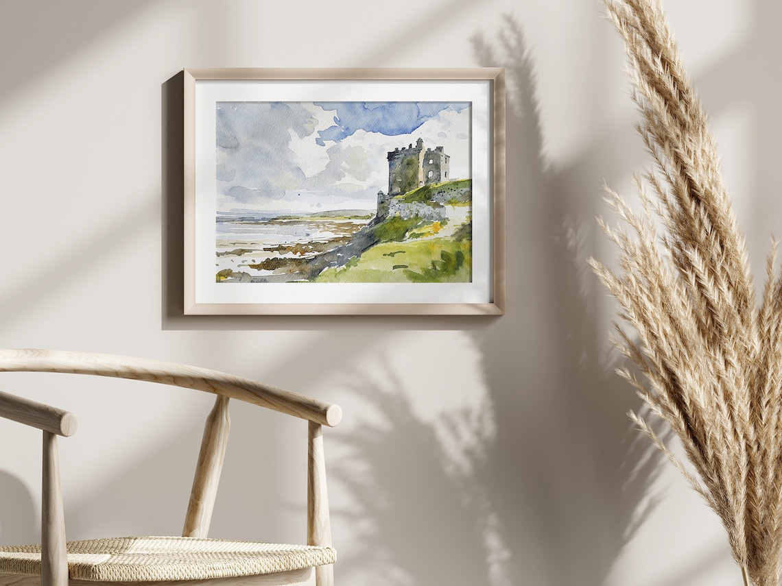 Kilchurn Castle Watercolor, Scotland Travel Poster - Image 4