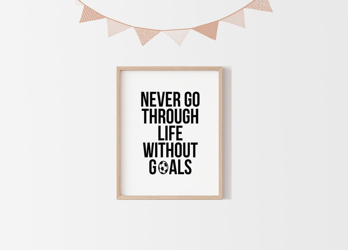 Soccer Motivational Poster, Boys Room Decor - Image 2