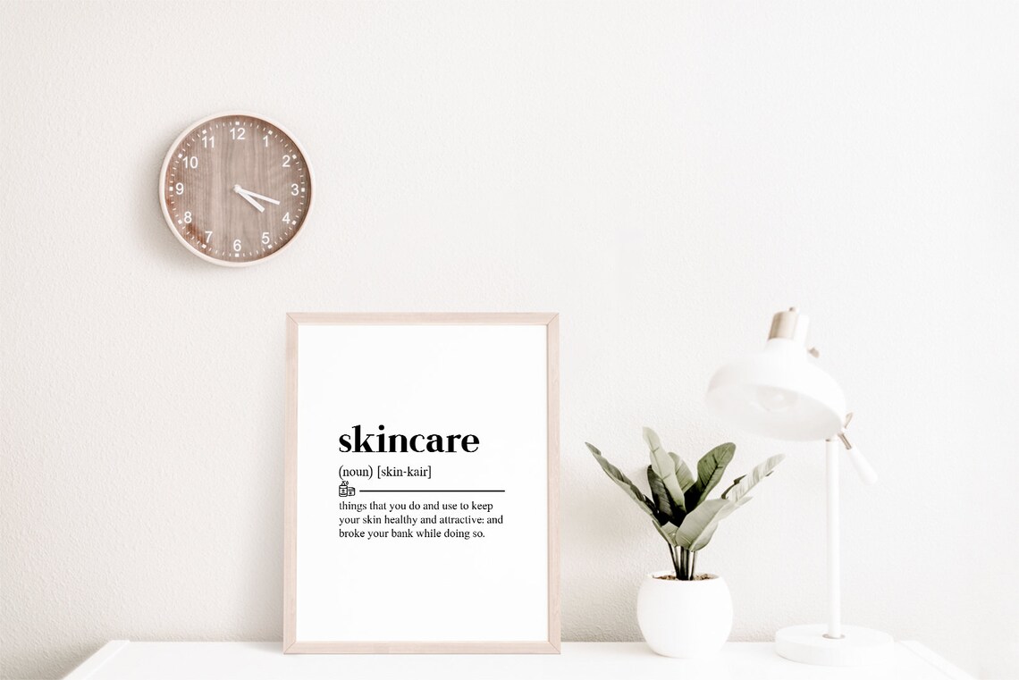 Skin Care Salon Definition Art Print, Esthetician Decor - Image 2