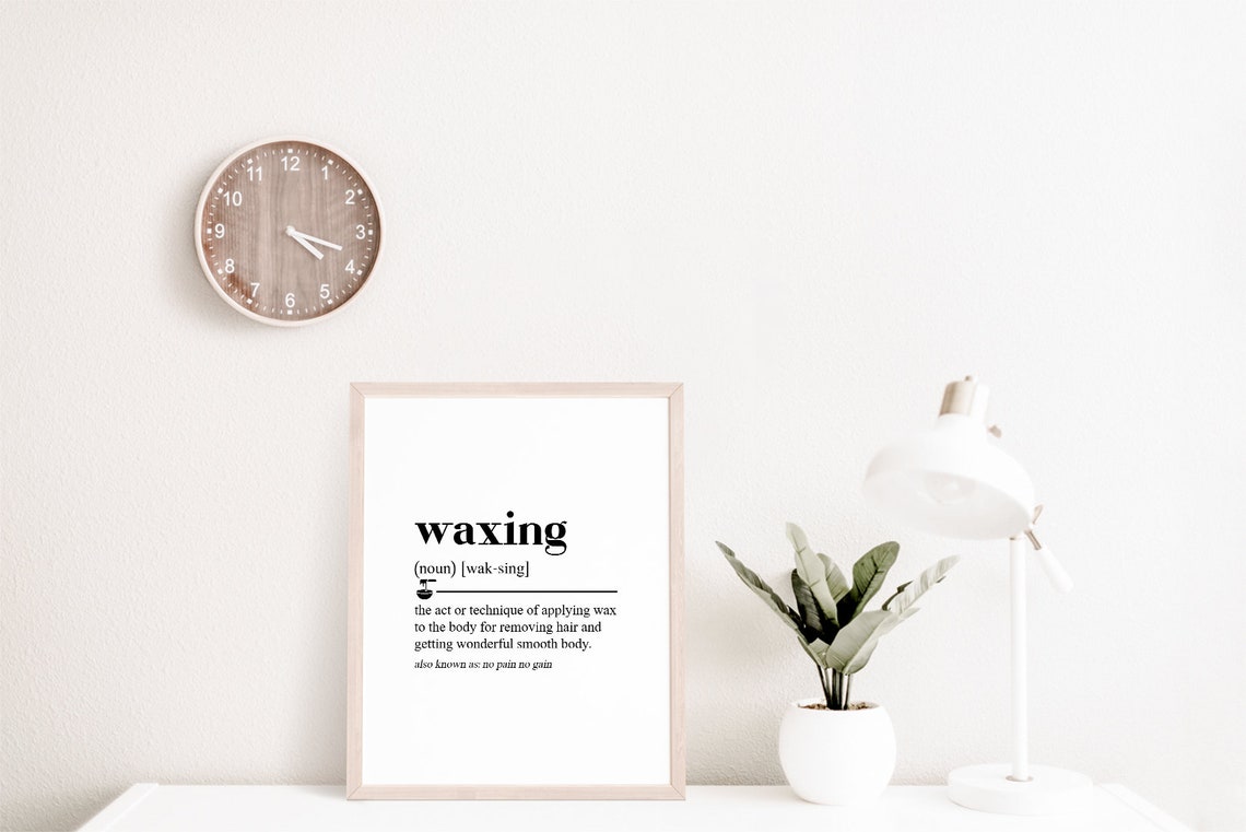 Waxing Dictionary Definition Funny Esthetician Salon Wall Poster - Image 2