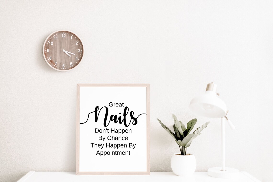 Nail Quotes Nail Salon Decor Appointment Art Print - Image 2