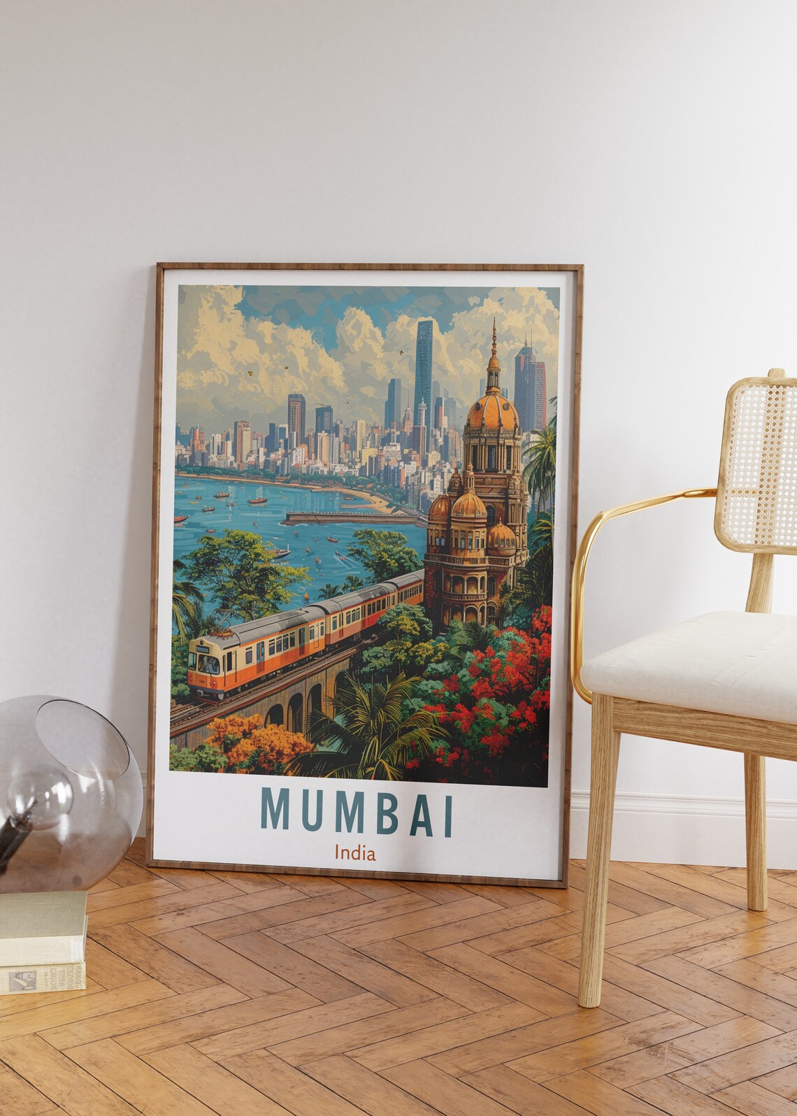 Mumbai Travel Poster, Indian City Wall Art Print - Image 2