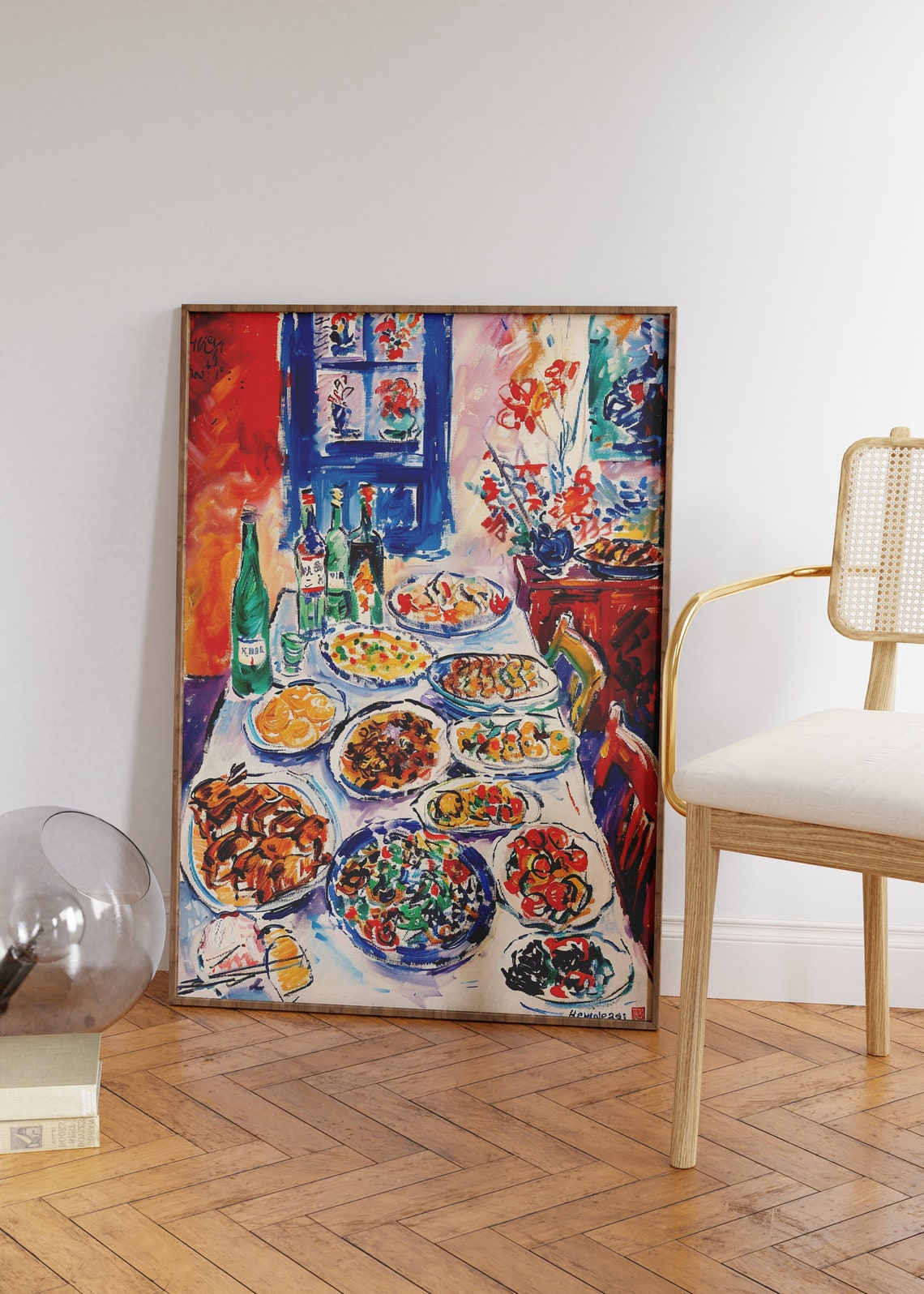 Chinese Food Print Chinese New Year Eve Poster Kitchen Decor Vintage Food Print Food Poster Oriental Wall Art Traditional Chinese Deco - Image 2