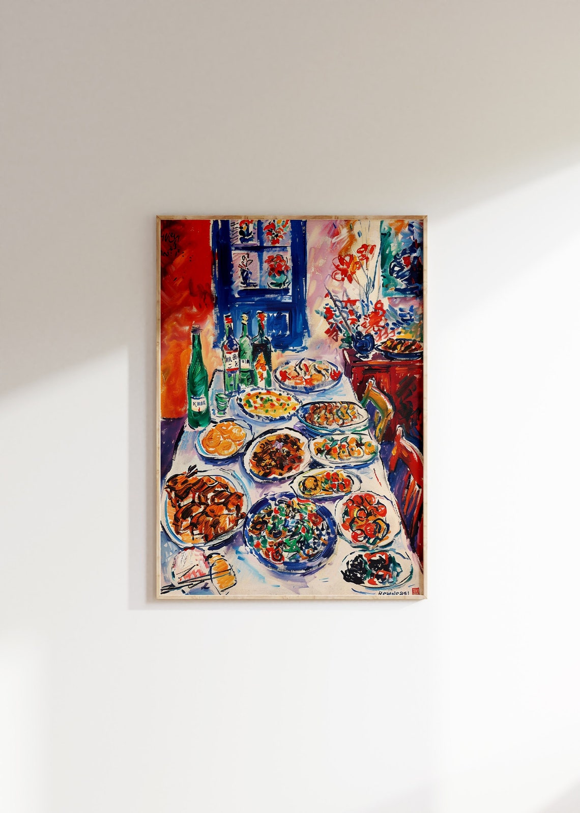 Chinese Food Print Chinese New Year Eve Poster Kitchen Decor Vintage Food Print Food Poster Oriental Wall Art Traditional Chinese Deco - Image 3