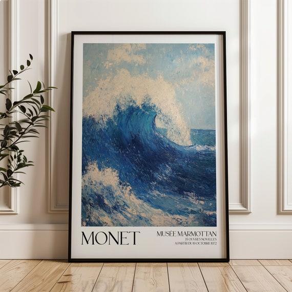 Monet Exhibition Print Claude Poster Art Vintage Home Decor Floral