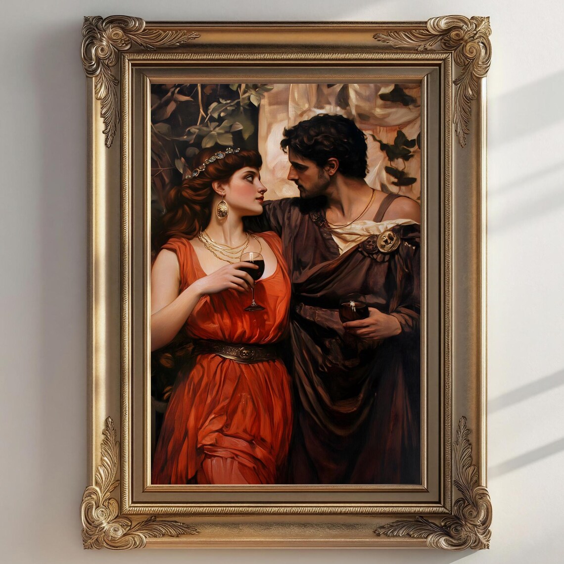 Persephone And Hades Romantic Wine Toast Ancient Greek Myth Art Poster - Image 2
