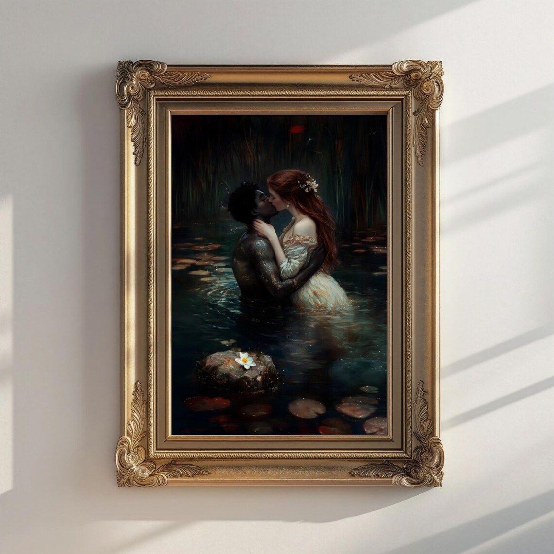 Lovers Dark Academia Art Print, Moody Victorian - Image 2