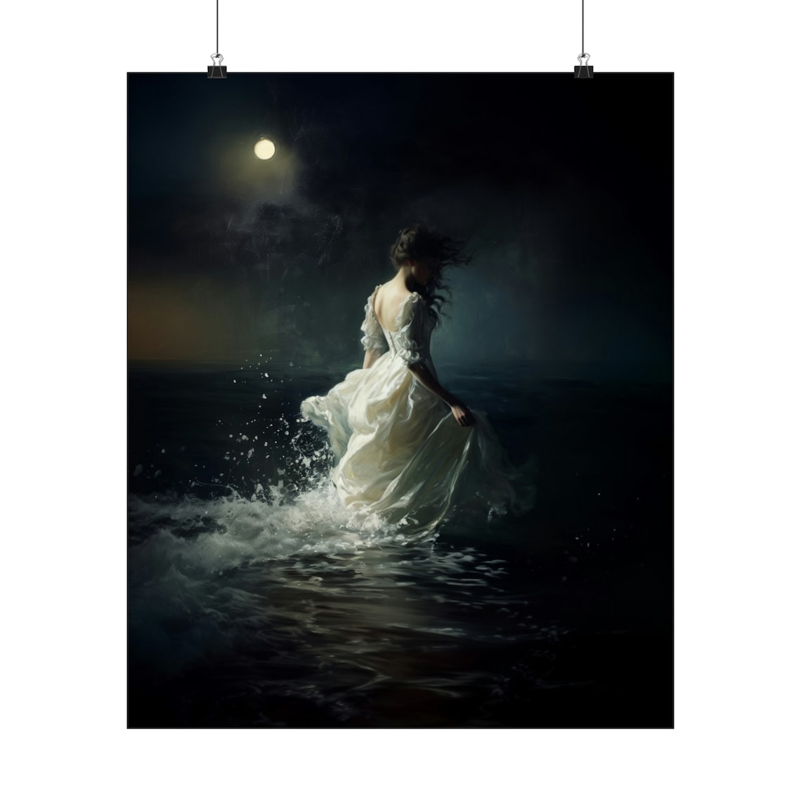 The Lake Dark Academia Moody Gothic Wall Art Print - Image 2