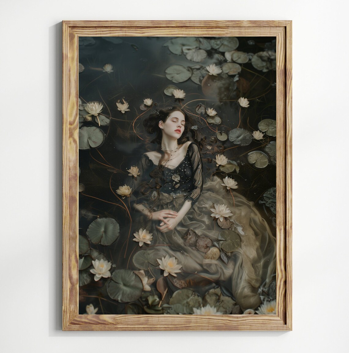 Lake Ophelia Dark Academia Gothic Victorian Art Print - Image 2