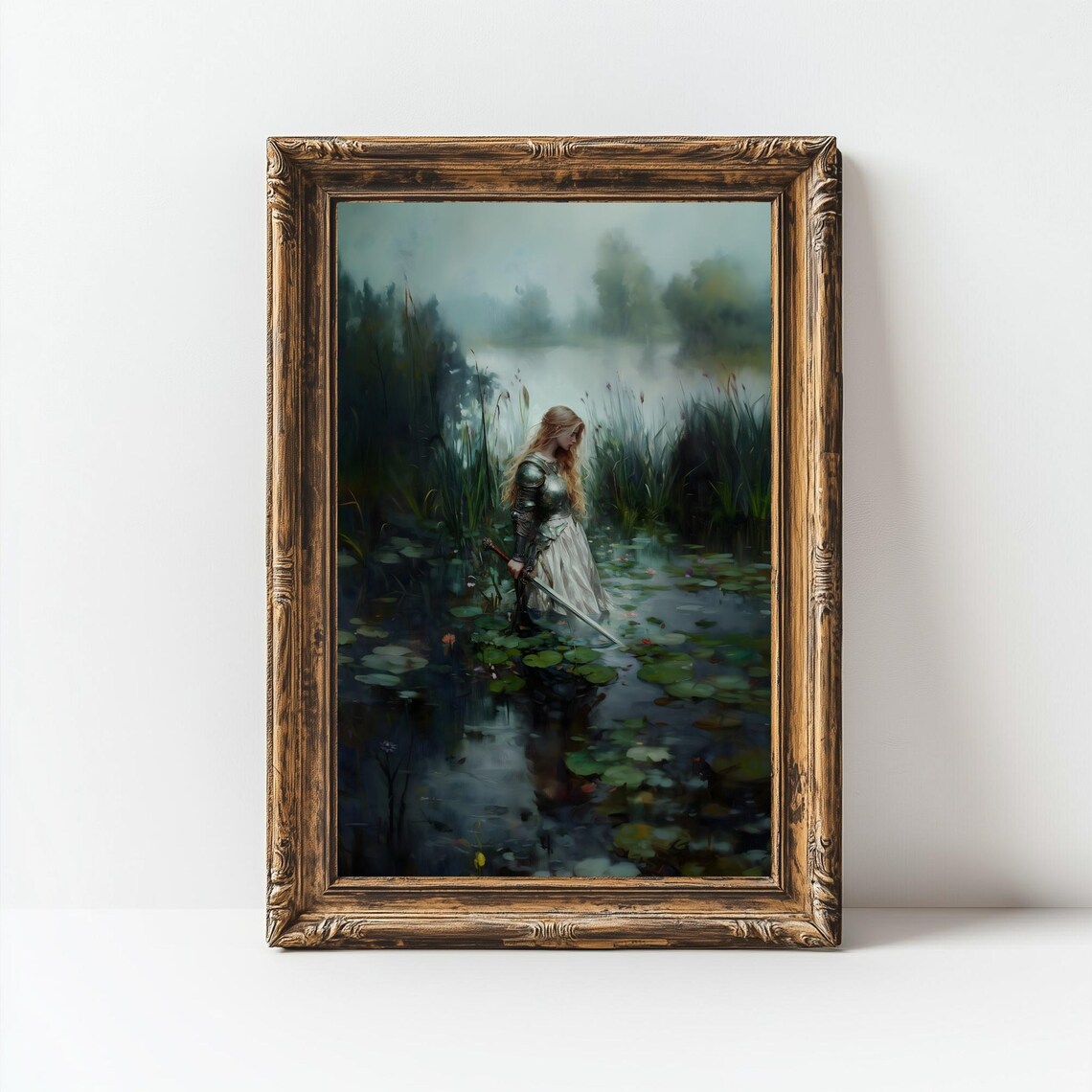 Ophelia Dark Academia Lake Print, Gothic Wall Art - Image 2