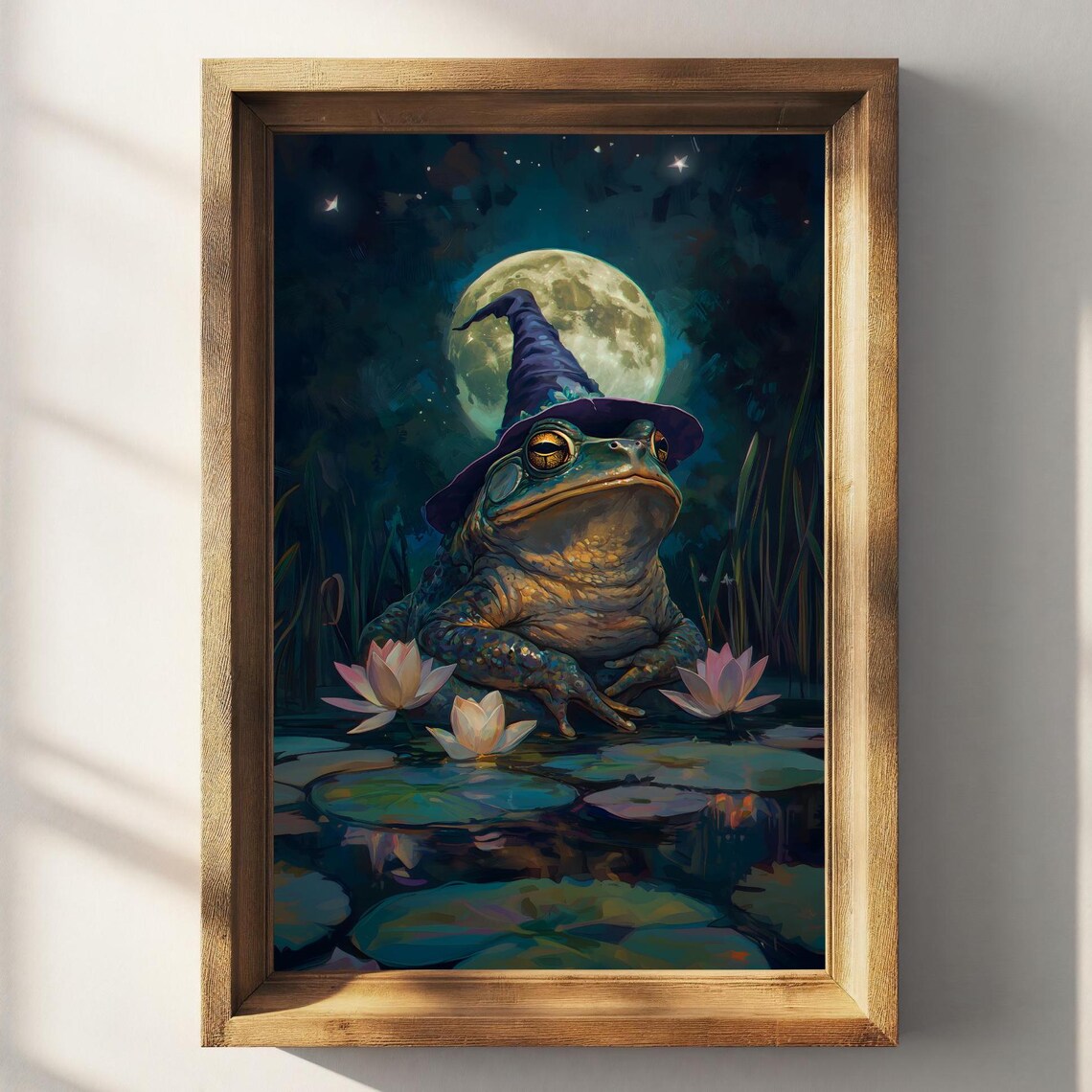 Wizard Toad Halloween Art Print, Dark Gothic Decor - Image 3