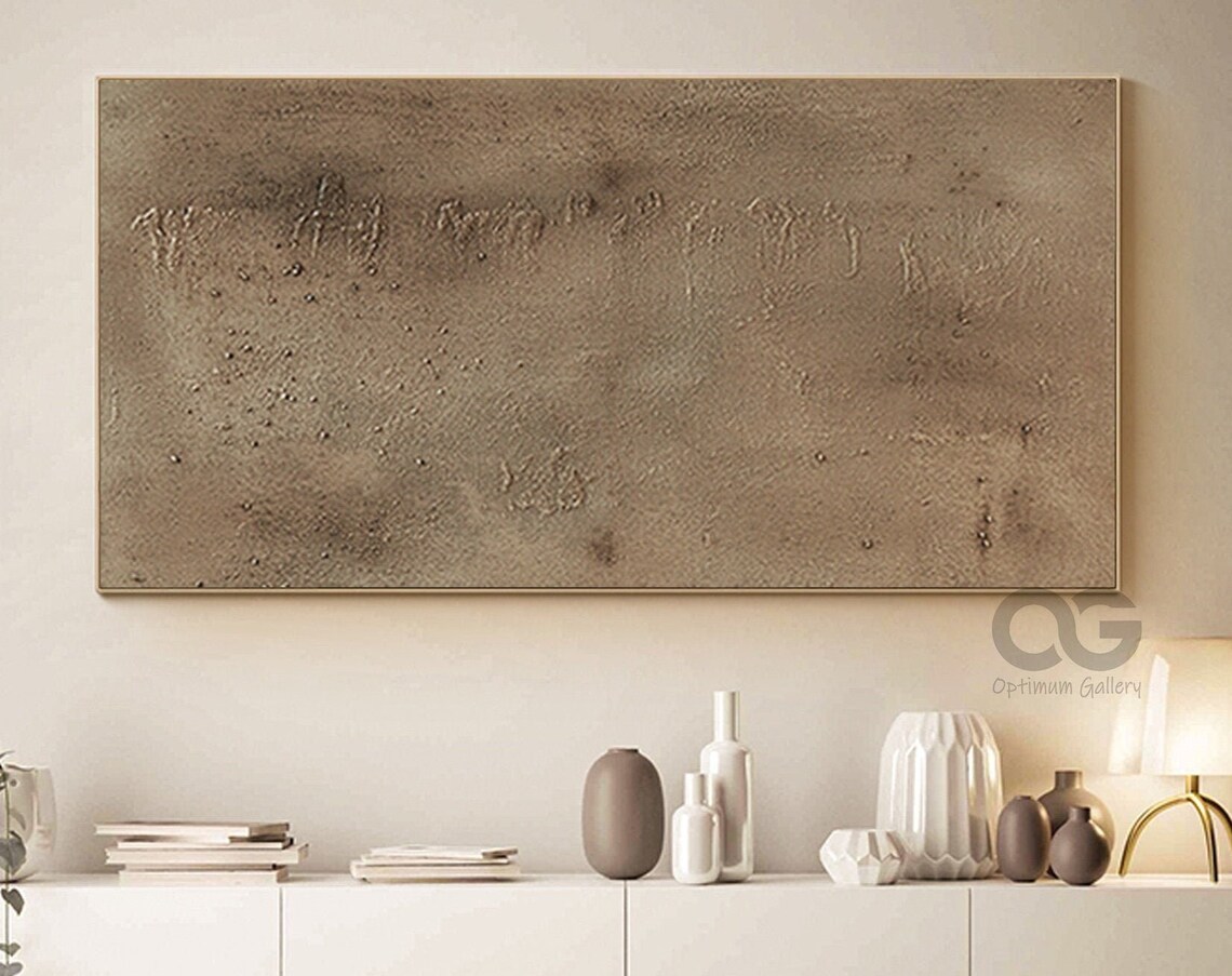 Wabi Sabi Brown Abstract Minimalist Art Print - Image 5