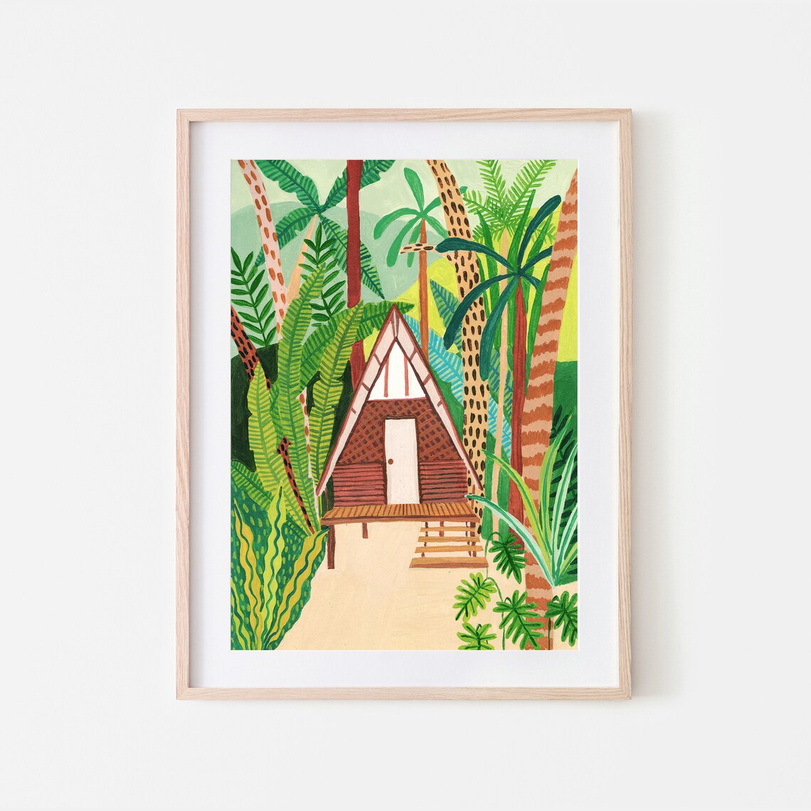 Jungle Home Botanical Illustration Art Print