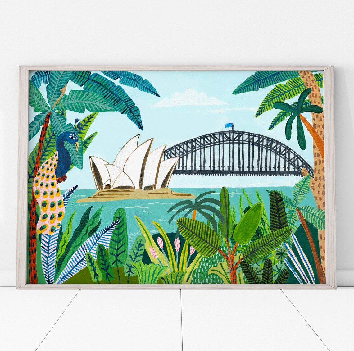 Sydney Harbour Travel Poster, Australia Skyline - Image 4