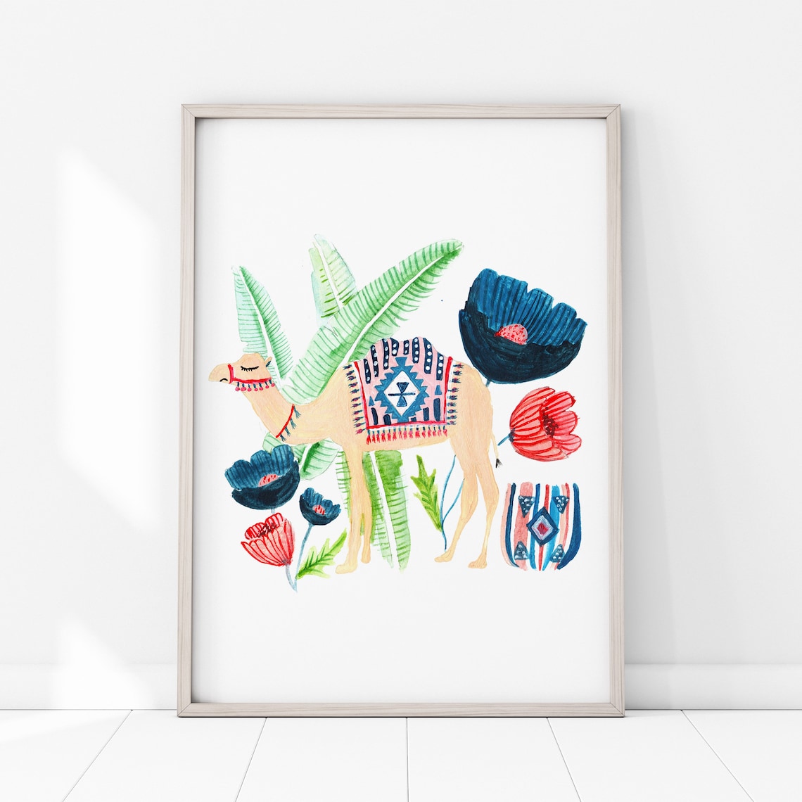 Camel Nursery Wall Art, Moroccan Boho Animal Print - Image 4