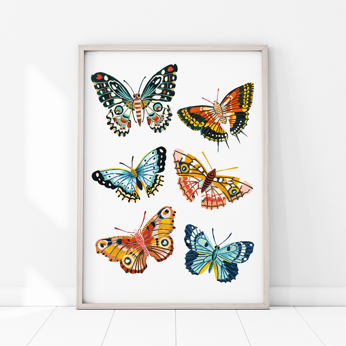 Butterfly Nursery Art Print, Woodland Kids Decor - Image 3