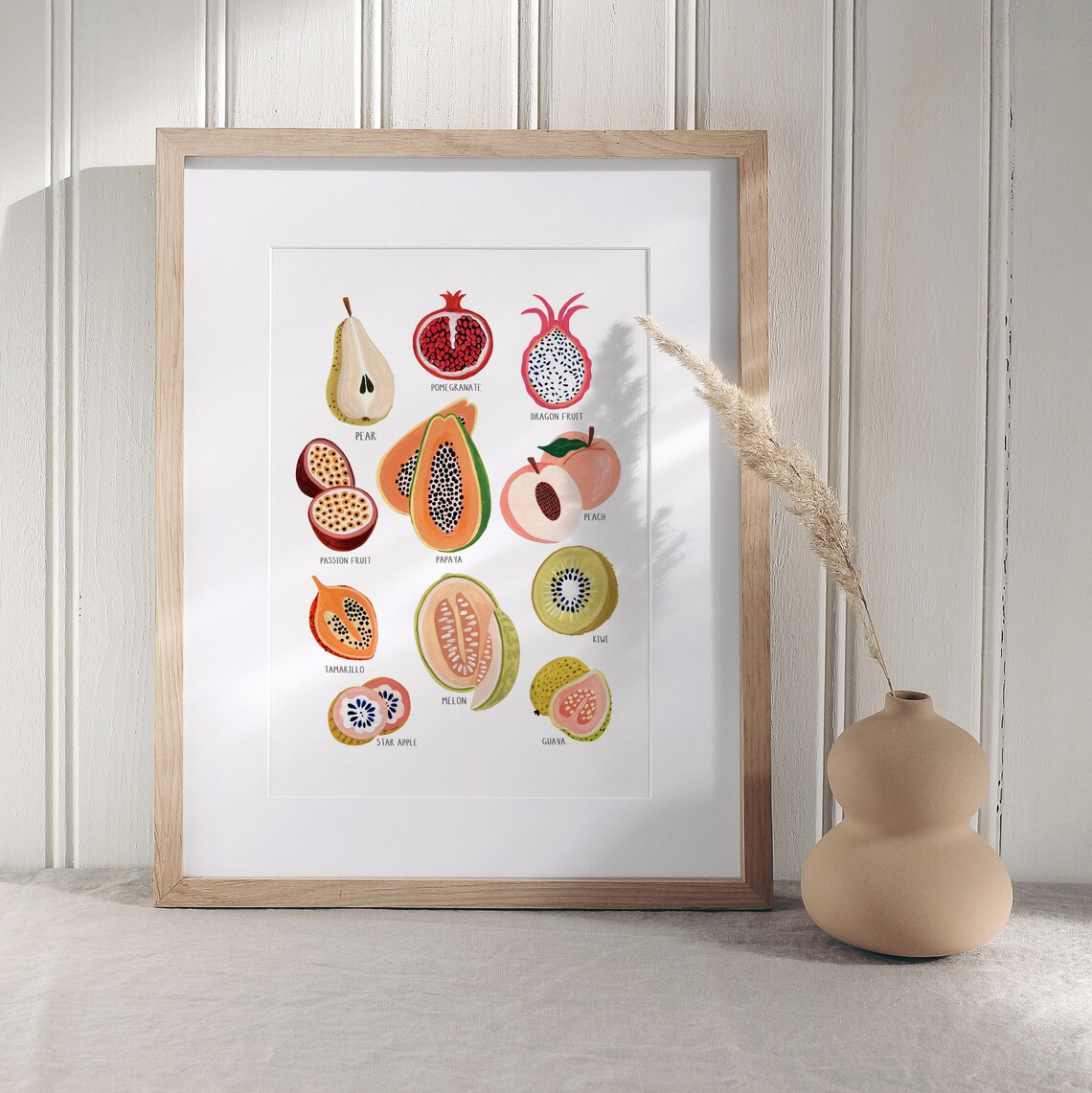 Fruit Collection Art Print, Kitchen Wall Decor - Image 5