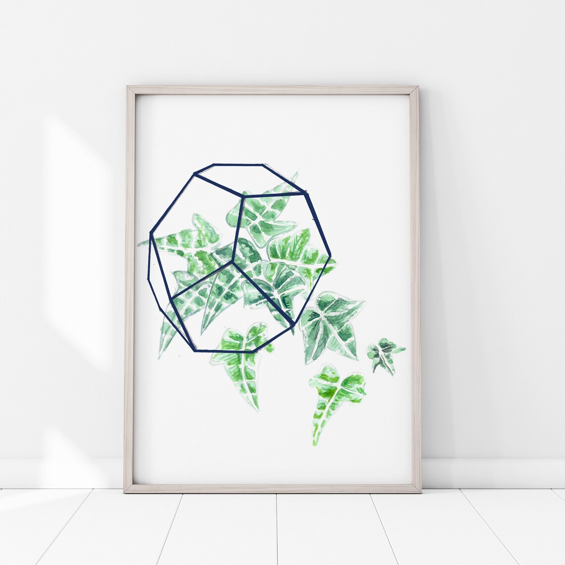 Terrarium Botanical Print, Poison Ivy Watercolor Art Print - Image 2