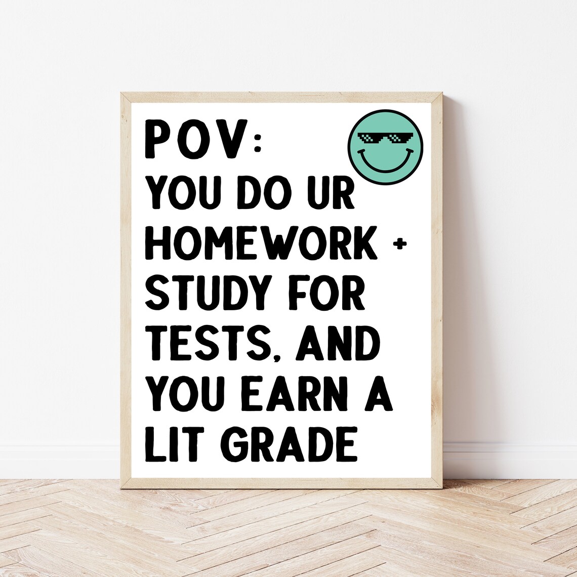 High School Classroom Math Wall Decor Poster
