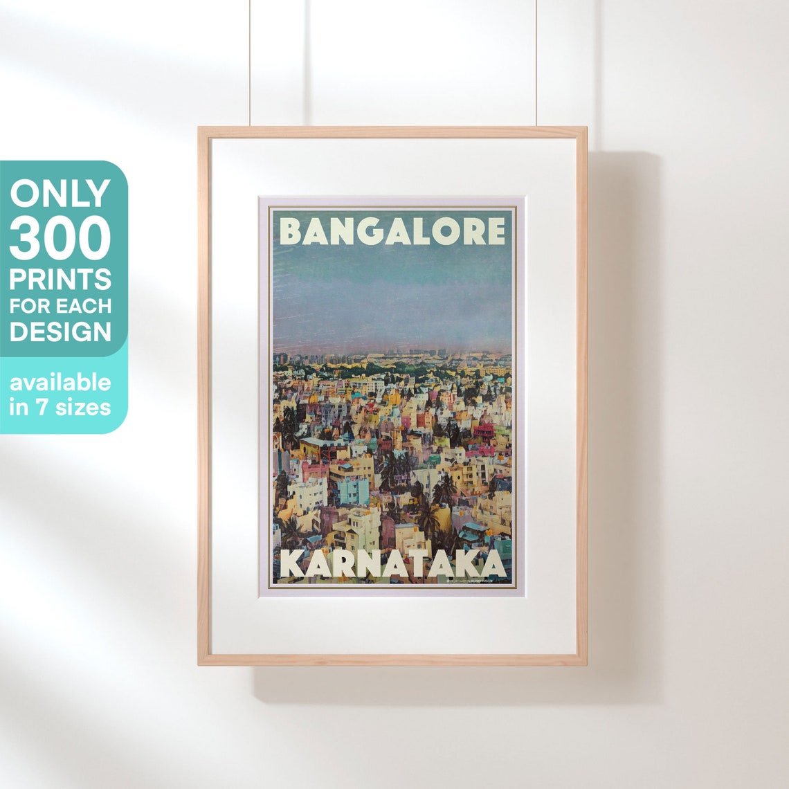 Bangalore City Skyline Panorama Karnataka India Travel Poster - Image 3