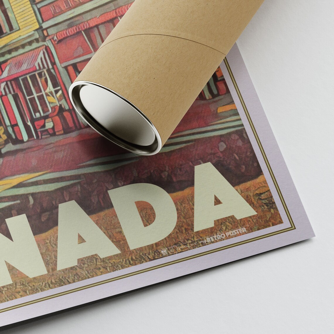Greenwood British Columbia Vintage Travel Poster With Historic Street - Image 2