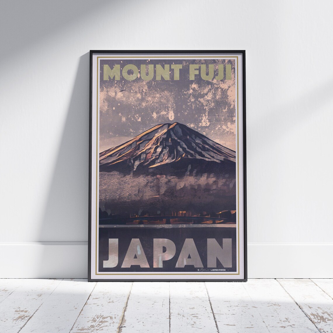 Mount Fuji Poster Japan By Alecse Limited Edition Japan Travel Poster Classic Mount Fuji Print Japanese Print Fuji Travel Poster