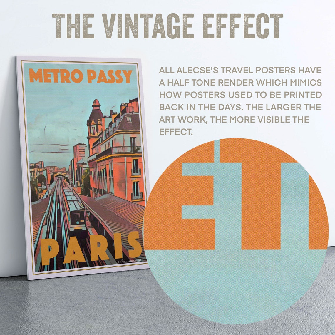 Paris Poster Metro Passy By Alecse Limited Edition Paris Gallery Wall Print Of Passy Metro Station France Travel Poster Of Paris Subway - Image 2
