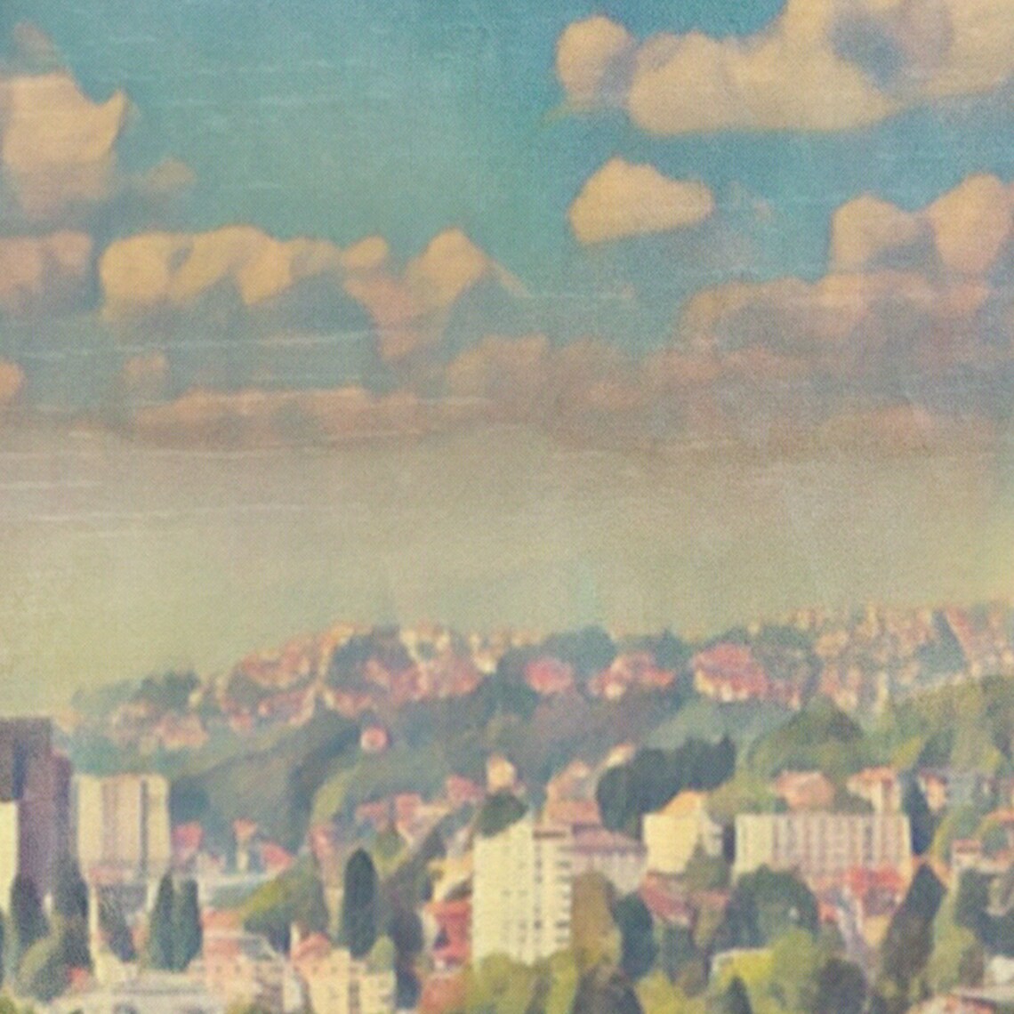 Sarajevo Bosnia Vintage Travel Poster With City Panorama Minarets - Image 4