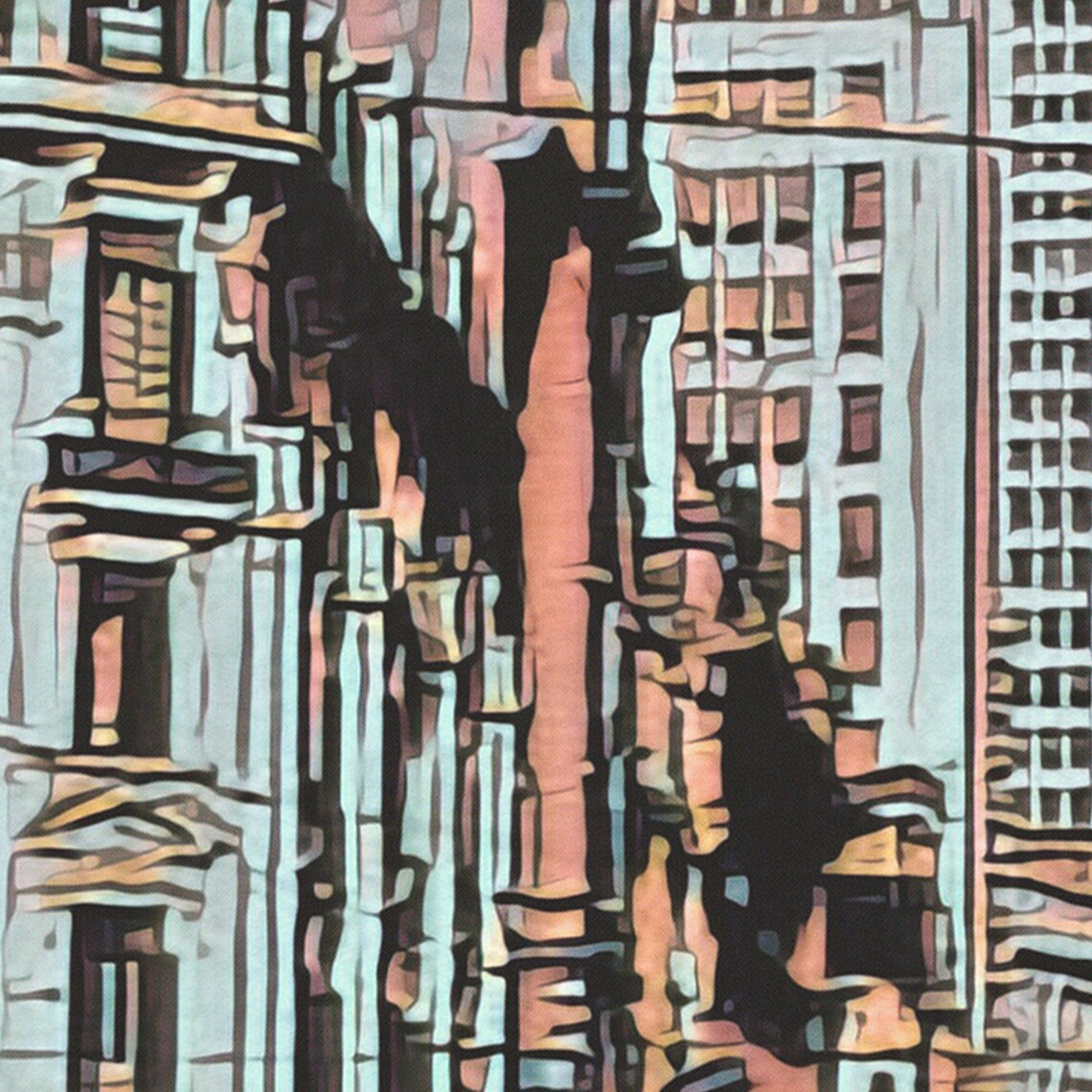 Sao Paulo Avenida Sao Joao Historic Towers City Vintage Travel Poster - Image 4
