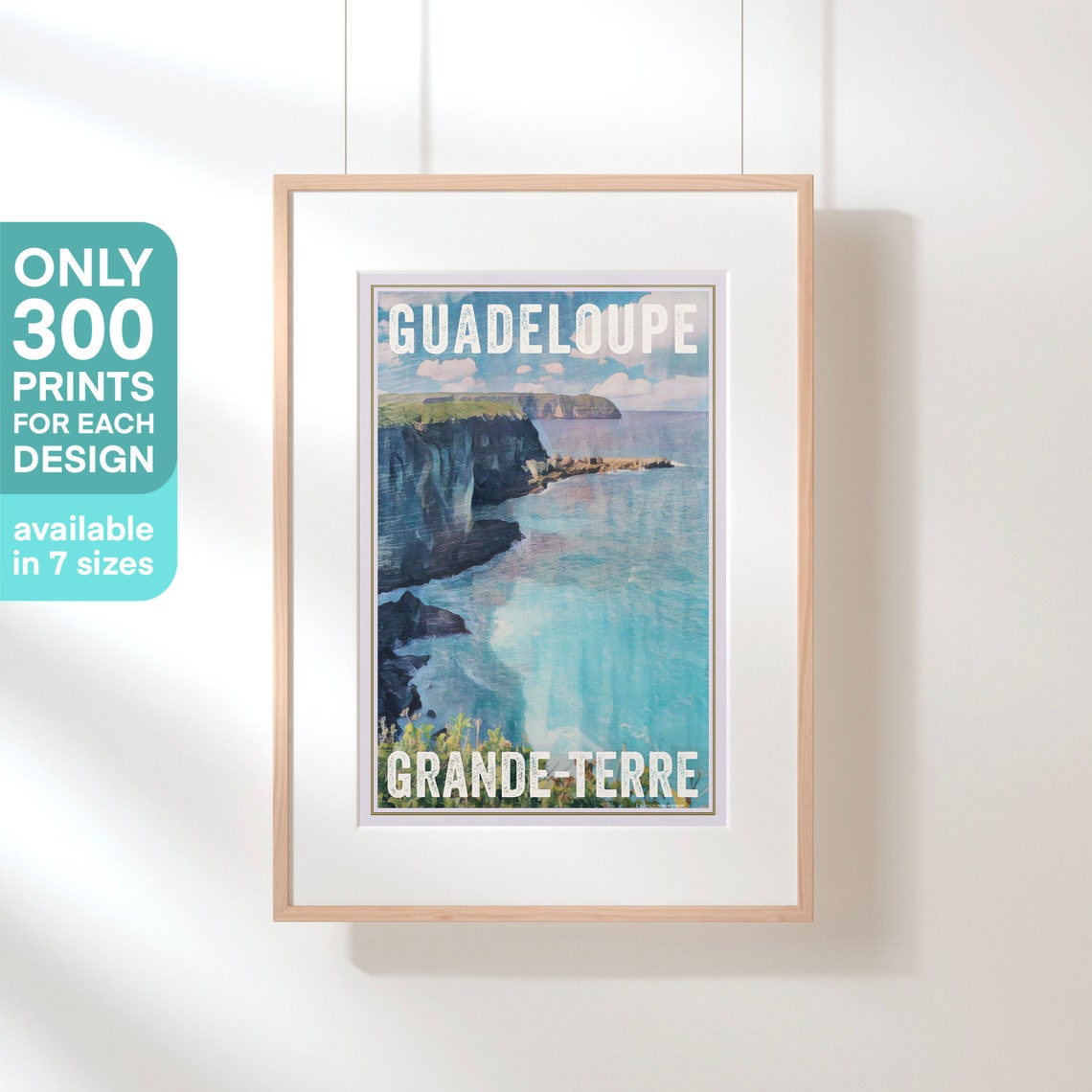 Guadeloupe Poster Grande Terre By Alecse Limited Edition Guadeloupe Print Antilles Travel Poster Antilles Print Guadeloupe Travel Wall - Image 3