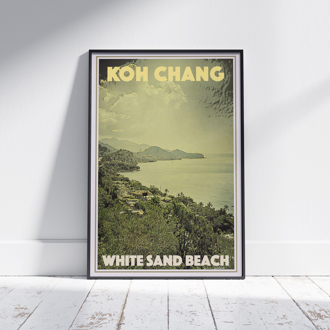 Koh Chang White Sand Beach Tropical Island Coast Travel Poster
