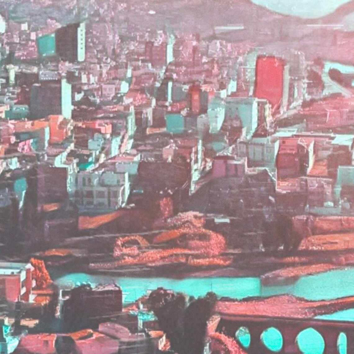 Zakho Kurdistan Vintage Travel Poster Riverside City Aerial View Art - Image 4