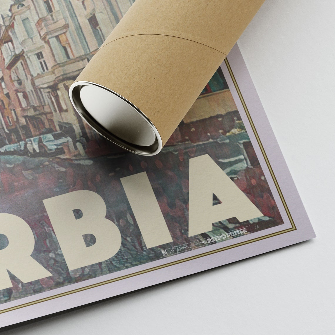 Serbia Poster Belgrade By Alecse Limited Edition Serbia Travel Poster Serbia Gallery Wall Print Of Belgrade Serbian Decoration - Image 2