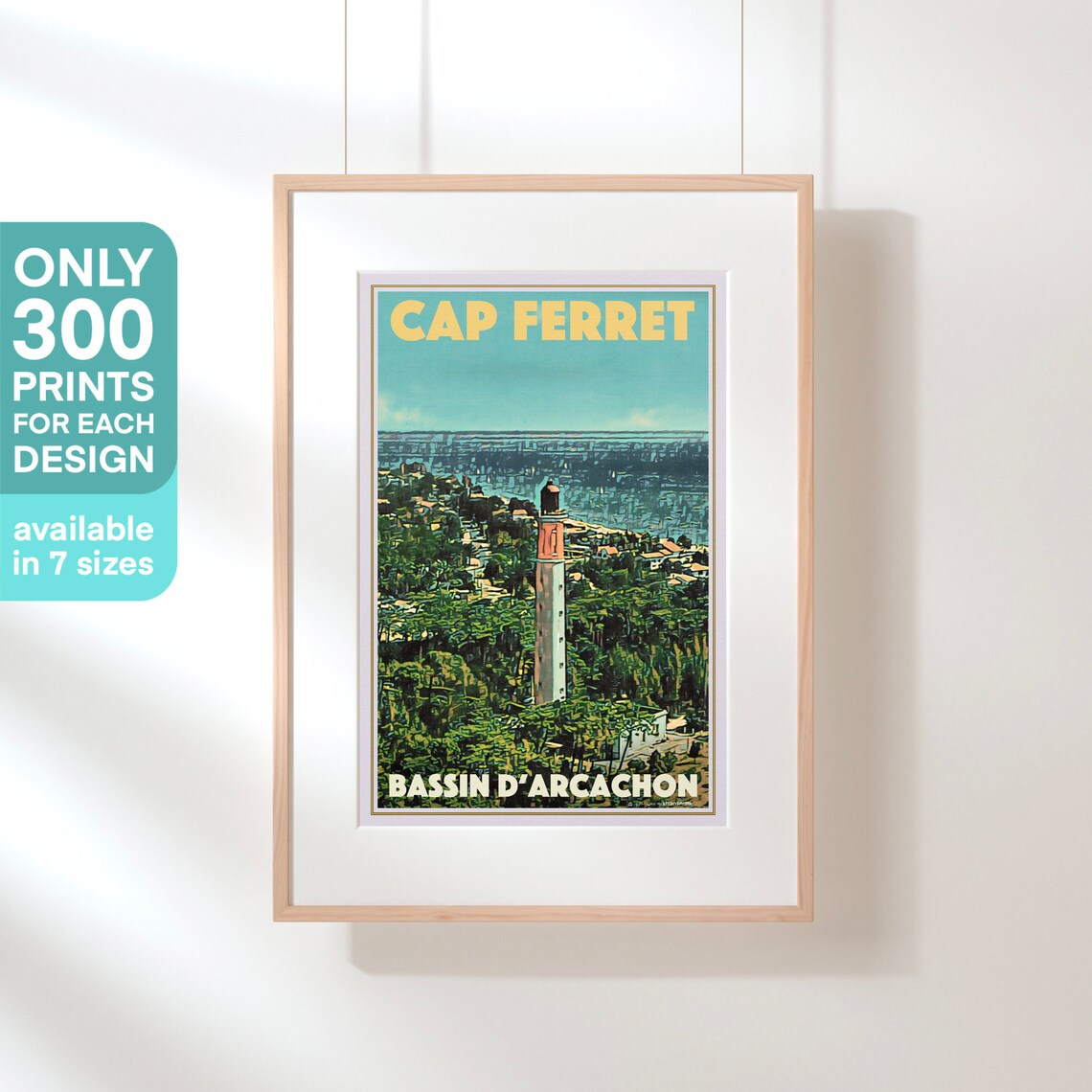 Cap Ferret Lighthouse Bassin d Arcachon Travel Poster France - Image 3