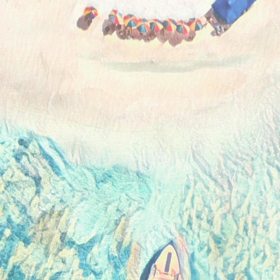 Maldives Vintage Travel Poster Perfect Holidays Aerial Beach Art - Image 4