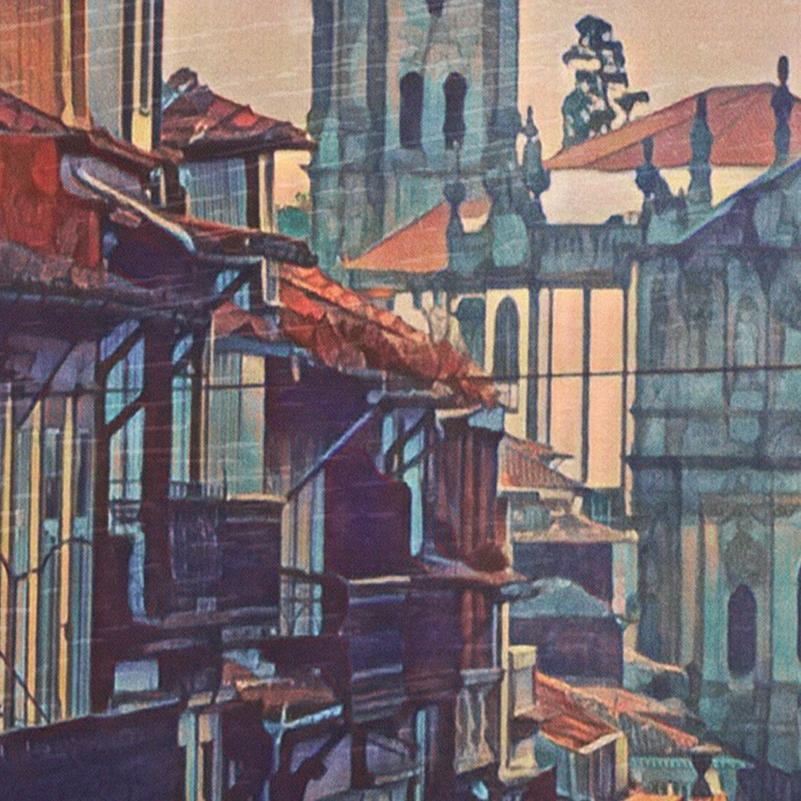 Porto Poster Cidade Invicta By Alecse Limited Edition Portugal Travel Poster Classic Portugal Gallery Wall Print Of Porto Porto Gift - Image 4