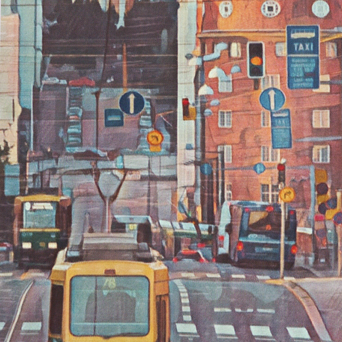 Helsinki Tram Street City View Vintage Finland Travel Poster - Image 4