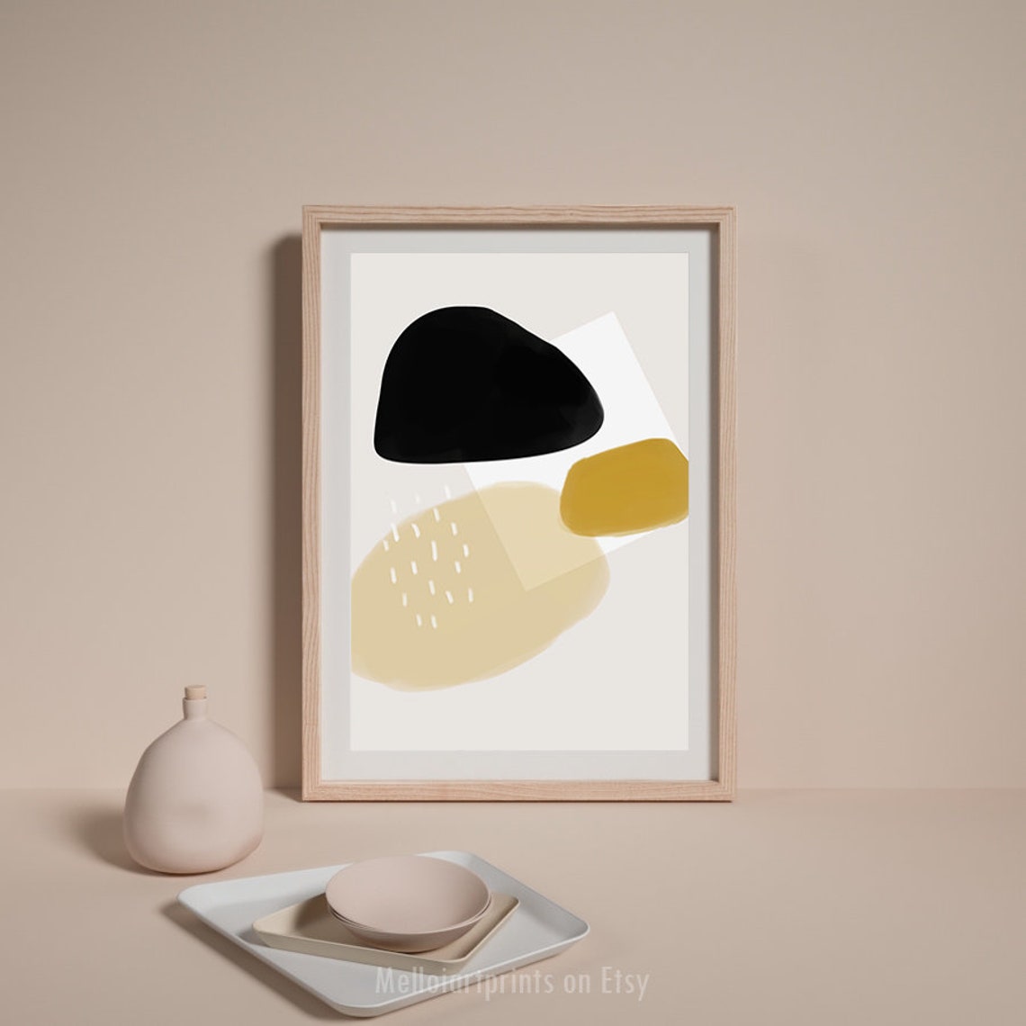 Mid Century Print Geometric Wall Art Abstract Poster Art Nursery Print Modern Abstract Print Boho Decor Affiche - Image 2